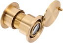 NUOBESTY Brass Wide Angle Door Viewer with Privacy Cover for Doors High Definition Optical Lens Durable Construction Easy Installation for Home Security