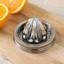 Mason Jar Juicer Lid,Stainless Steel Mason Jar Juicing Accessories,Convenient Fresh Juicer Lid,Handle Citrus Reamer Juicer Lid,Manual Juice Squeezer Lemon Leak-Proof Bottle Cap For Canning Jar (Lid)