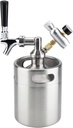 Kegging Tools 2L Faucet Pressurized Home Brewing Craft Beer Dispenser Growler Mini Beer Keg System Home Brew Equipment