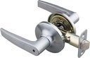 EZ-FLO 57848 Reversible Straight Lever Privacy Door Lockset, Chrome