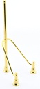 Gold Iron Plate Holder for Decorative Ceramic Plates of 23 cm (7,09").