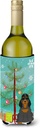 Caroline's Treasures BB4218LITERK Merry Christmas Tree Cocker Spaniel Black Tan Wine Bottle Hugger Bottle Cooler Sleeve Hugger Machine Washable Collapsible Insulator Beverage Insulated Holder