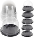 Cabilock 50sets Round Cake Box for Birthday and Bakery Packing Cake Carrier Lid Small Dome and Easy to Clean for Outdoor Use