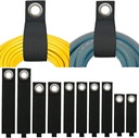 Heavy-Duty Storage Straps (Assorted 10 Pack) - Extension Cord Storage, Organizer, Cord Wrap Keeper, Cable Straps for Tools, Hoses, Rope, RV, Workshop and Garage Wall Storage and Organization