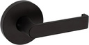 Baldwin 5105.RDM 5105 Right Handed Non-Turning One-Sided Dummy Door Lever with 5046 Rose from The Estate Collection - Oil Rubbed Bronze