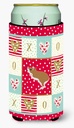 Caroline's Treasures CK5446TBC White Legged Hamster Love Tall Boy Hugger, Red Can Cooler Sleeve Hugger Machine Washable Drink Sleeve Hugger Collapsible Insulator Beverage Insulated Holder