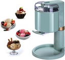 DIY Homemade Fruit Cone Ice Cream Machine, 1L Ice Cream Machine with Compressor, Simple One Click Operation Can Be Completed in 10 Minutes