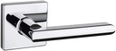 Taymor Vega Square Rosette Interior Door Lever, Modern Style
