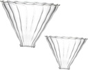 Gadpiparty 2Pcs Stripe Glass Coffee Dripper Compact Drip Filters for Tea and Coffee Stylish and Durable Funnel for Home and Cafe Use Includes