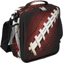 American Football Kids Lunch Box Football Sport Insulated Lunch Bag Tote for Girls Boys Cooler Freezable Meal Prep Bag with Shoulder Strap Waterproof Lunch Container for School Office Picnic