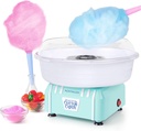 Nostalgia Retro Countertop Cotton Candy Maker, Vintage Candy Machine for Hard Candy & Flossing Sugar, Aqua