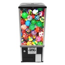 MOCHAG 4 * 25 Cents Coin Operated Vending Machine, 25" Height Big Capsule Candy Gumball Vending Machine Dispenser Prize Machine, Commercial Vending Machine for Selling Capsule Toys Candy (Black)