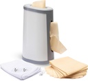 YOWEL Countertop Reusable Towel Dispenser | Includes 40-Eco Friendly Reusable Towels, 1-Mesh Bag, 2-Hooks