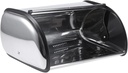 Stainless Steel Bread Box Swing Door Bread Keeper Food Storage Box for Kitchen Home Shop Bakery