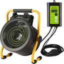 Greenhouse Heater with Digital Thermostat, 1500W Electric Outdoor Heaters for Patio, Fast Heating, Overheat Protection, Dustproof Design for Grow Tent, Green House, Flower Room, BK