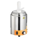 Happybuy Electric Cheese Dispenser with Pump, Plastic Pump Dispenser, 2.4L Commercial Hot Fudge Warmer, 86-230℉ Adjustable Temperature, Nacho Cheese, Hot Fudge, Caramel Sauce Warmer for Food Service