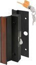 Prime-Line C 1094 Patio Door Surface with Hook Latch, Extruded, Black Finish, Keyed (Single Pack)