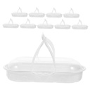 10pcs Handheld Cake Carrier for Desserts Muffins and Snacks Portable Treat Boxes for Outdoor Activities Picnics and Travel for Parties and Gatherings