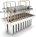 20Pcs Popsicle Molds Set Stainless Steel Ice Cream Stick Pop Molds and Rack Homemade Ice Lolly Popsicle Maker Frozen Mold 0.8mm