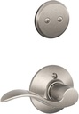 Schlage F94-ACC-RH Accent Lever Right Handed Dummy Interior Pack from The F-Seri, Satin Nickel