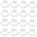 VOSAREA 50pcs Cupcake Boxes Thicker Plastic Dessert Containers Transparent Cake Packing Cases Deform-resistant for Storing Pastries and Treats