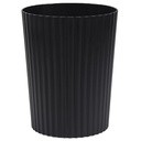 JiatuA Small Trash Can Plastic Wastebasket Round Garbage Container Bin for Bathroom, Kitchen, Bedroom, Home Office, College Dorm, Black