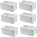 15Pcs Cake Wrapping Box with Window Dessert Packing Containers for Cupcakes for Weddings and Parties Stylish Design to Showcase Your Homemade Treats