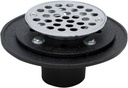 PROFLO PF42958RD Cast Iron Round Shower Drain (2" NH Connection) - Chrome