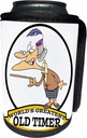 Can Cooler Bottle Wrap - Funny Worlds Greatest Old Timer Lady Cartoon Worlds Greatest Cartoons