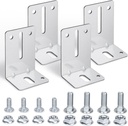 SIHAI 4 Packs Garage Door Track Jamb Bracket ,Heavy Duty Garage Door Parts Steel J6 Bracket Replacement for Garage Door Reinforcement and Support
