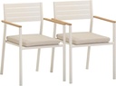 Tov Furniture Sardinia Cream Outdoor Dining Chair - Set of 2