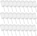 40pcs Pushable Cake Holders Round Shape Plastic Containers for Cake Pops Jelly Ice Cream Desserts DIY Baking Party Use