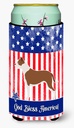 Caroline's Treasures BB8406TBC Pit Bull Terrier American Tall Boy Hugger Can Cooler Sleeve Hugger Machine Washable Drink Sleeve Hugger Collapsible Insulator Beverage Insulated Holder
