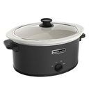 HOMECOOKIN 8 Quart Slow Cooker Oval Manual Pot Food Warmer with 3 Cooking Settings, Black