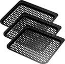 3 PCS Air Fryer Replacement Trays, Air Fryer Tray, Nonstick Cooking Tray, Perforated Surface for Even Heating