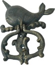 Door Knocker Door Knocker Vintage Whale Shape Door Knock Metal Cast Iron Door Handle for Home Classical Door Ring Knocker Decorate Unique