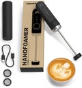 Subminimal NanoFoamer Lithium Performance Milk Foamer | USB-C Rechargeable, IP4 Waterproof, Dual-Speed, Stainless Steel | Premium Microfoamed Milk in 30 Seconds, Barista-Style Coffee Drinks at Home