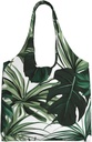 Tropical leaves Canvas Tote Bag Reusable Grocery Bags Shopping Bags Large Canvas Bags with Handles