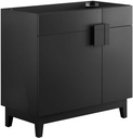 Modway EEI-6400-BLK Miles 36” Bathroom Vanity Cabinet (Sink Basin Not Included), Black