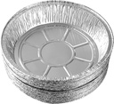 20PCS 8 Inch Disposable Aluminum Foil Plates Round Tin Foil Pie Pans for Air Fryers Baking Cooking Storage Roasting
