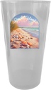R and R Imports Sanibel Island Florida Design B Souvenir Plastic 16 oz pint Clear Single
