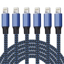 iPhone Charger [Apple MFi Certified] Lightning Cable 6PACK-3/3/6/6/6/10 FT Nylon Braided iPhone Charger Cord High Speed Cord for iPhone 14/13/12/11 Pro Max/XS MAX/XR/XS/X/8/7/Plus/6S/6/iPad