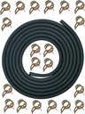 YAMAKATO 10 Feet 3/16 Inch ID Fuel Line for Kawasaki Kohler Briggs & Stratton Honda Predator Champion Generac Small Engines Mini Bike ATV Generator w/ 20 Clamps