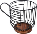 Coffee Holder Iron Display Basket Metal Storage Organizer for Snacks Coffee Accessories Holder for Home and Café Use