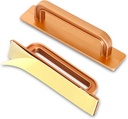 2 Items No Drill Cabinet Handles - 5.31" Self-Adhesive Drawer Pulls with VHB Tape, Instant Install Silver Handles for Kitchen/Closet/Sliding Doors (5.31 Inch,Rose Gold)