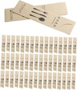 Beaupretty 100pcs Kraft Paper Cutlery Holders Durable Utensil Bags for Parties Weddings Banquets Lightweight Tear-resistant for Forks Spoons Knives
