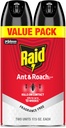 Raid Ant & Roach Killer 26, Fragrance Free Bug Killer for Home Use, Kills Bugs on Contact, 17.5 Oz, 2 Count