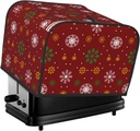 Oven Cover Kitchen Bread Machine Protector,4 Slice Toaster Cover For Home,Fingerprint Coaster Cover,Kitchen Small Appliance,Merry Christmas