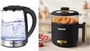 TOPWIT 2L Glass Electric Kettle & 1.8L Electric Pot with Steamer