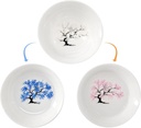Peach Blossom Thermochromic Japanese Sake Cup, Ceramic Tea and Sake Cup, Heat Activated Color Change